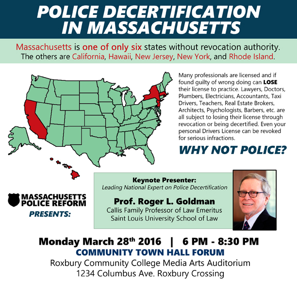 Police Decertification town hall- web