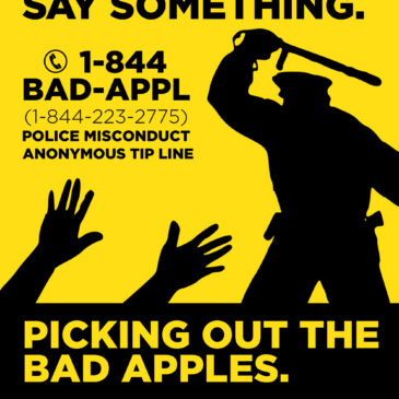 Mass Police Reform Announces 1-844-BAD-APPL Police Misconduct Tip Line